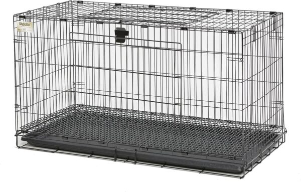 Midwest Homes for Pets Wabbitat Folding Rabbit Cage, 93.98 cm (37-Inch) Long, Includes 1.27 cm (1/2-inch) Floor Grid and removable plastic tray, Black, Model 157 - Image 5