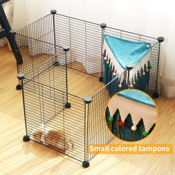 2PCS/PACK Guinea Pig Hammockst,Corner Fleece Forest Hideout for Guinea Pigs, Ferrets, Chinchillas, Dwarf Rabbits and Other Small Pets,Guinea Pig Accessories,Suitable for Midwest/C&C Or Other Cage - Image 5