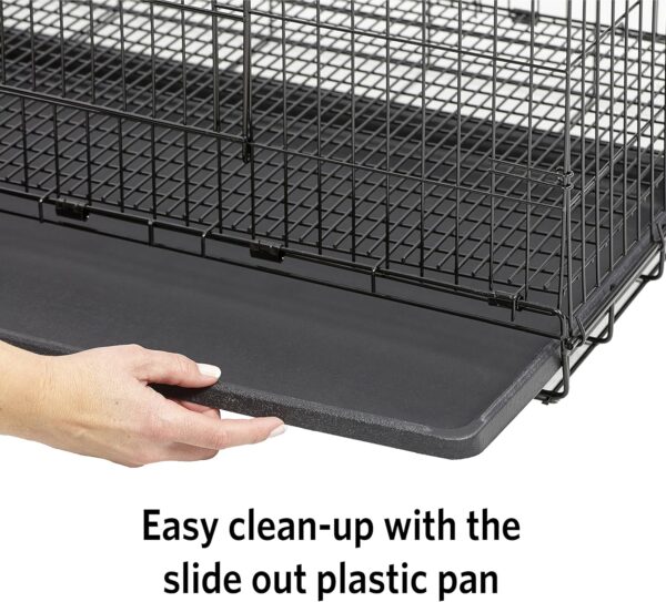 Midwest Homes for Pets Wabbitat Folding Rabbit Cage, 93.98 cm (37-Inch) Long, Includes 1.27 cm (1/2-inch) Floor Grid and removable plastic tray, Black, Model 157 - Image 6