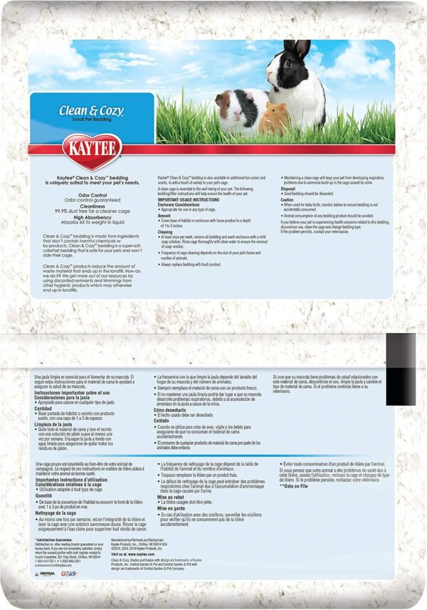 Kaytee Clean & Cozy White Paper Bedding 100 Liters - Image 2