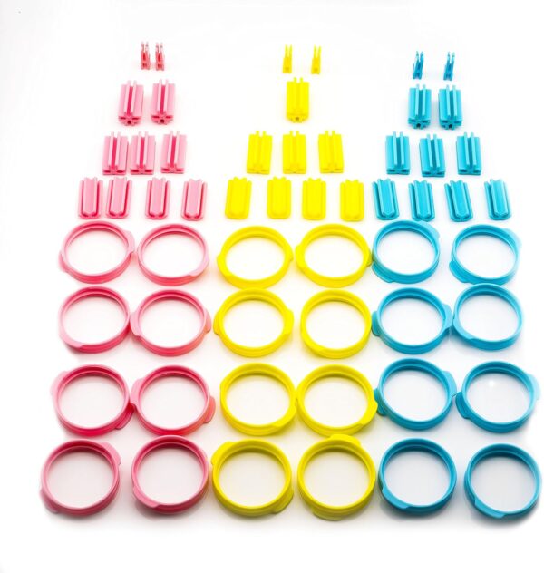 94 Pcs DIY Hamster Tunnel and Playground Module,Tube House Platform Cage Accessories for Mouse Hamster and Other Small Animals - Image 3