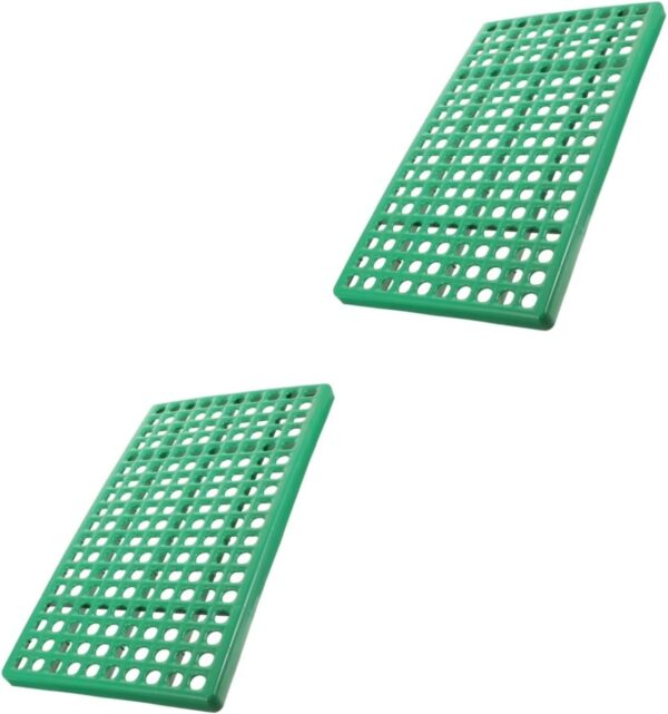 GANAZONO 2pcs Rabbit cage Leaky Board Rabbit Bedding pet Bedding for Small Animals Bunny Bedding for Rabbits pet nest mat Hamster cage Liner Rabbit cage Liner Rabbit Foot Plate pet Supply