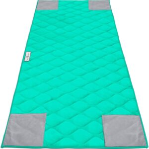 Paw Inspired PopCorner Guinea Pig Cage Liners | Washable Fleece Bedding or Pet Bed Mat for Small Animals | Super Absorbent Pee Pad with Reinforced Corners and Waterproof Bottom (C&C 2x5, Green)